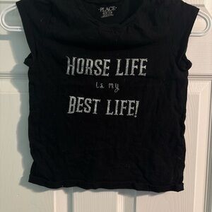 The Children's Place Black Graphic Tee